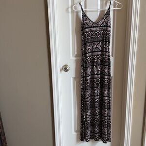 PacSun Black and White Patterned Maxi Dress